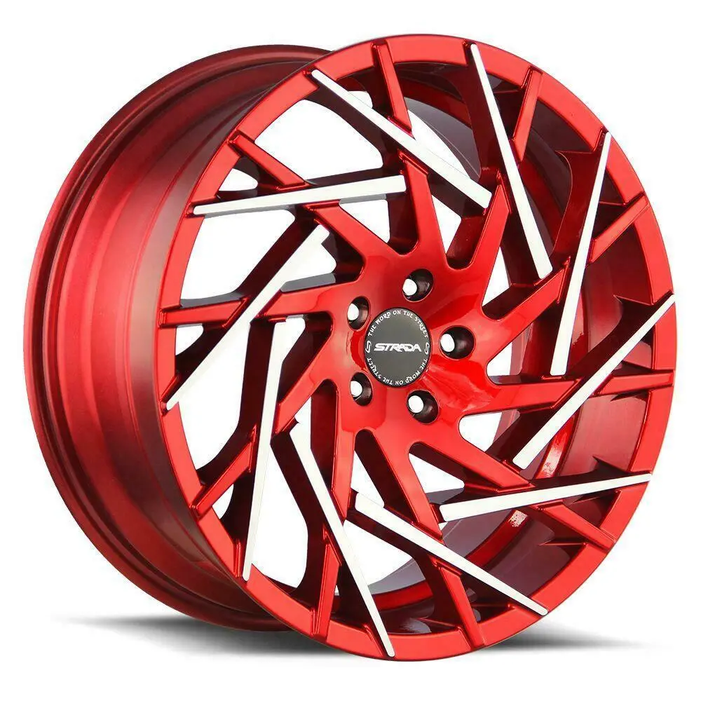Strada Wheels S64 Nido Candy Red Machine Tips 2
