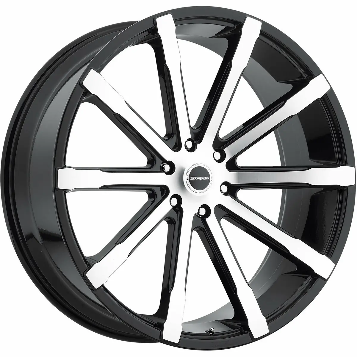 Strada Wheels S48 Osso Black Machine 1