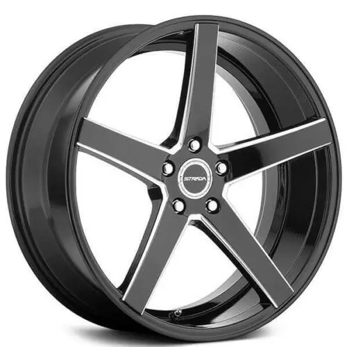 Strada Wheels S35 Perfetto Black Milled 1