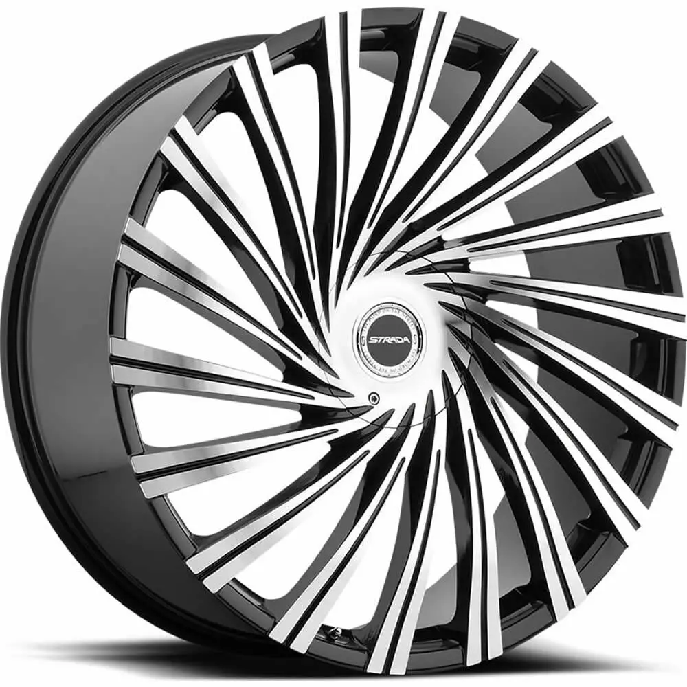 Strada Wheels S49 Tornado Black Machine 1