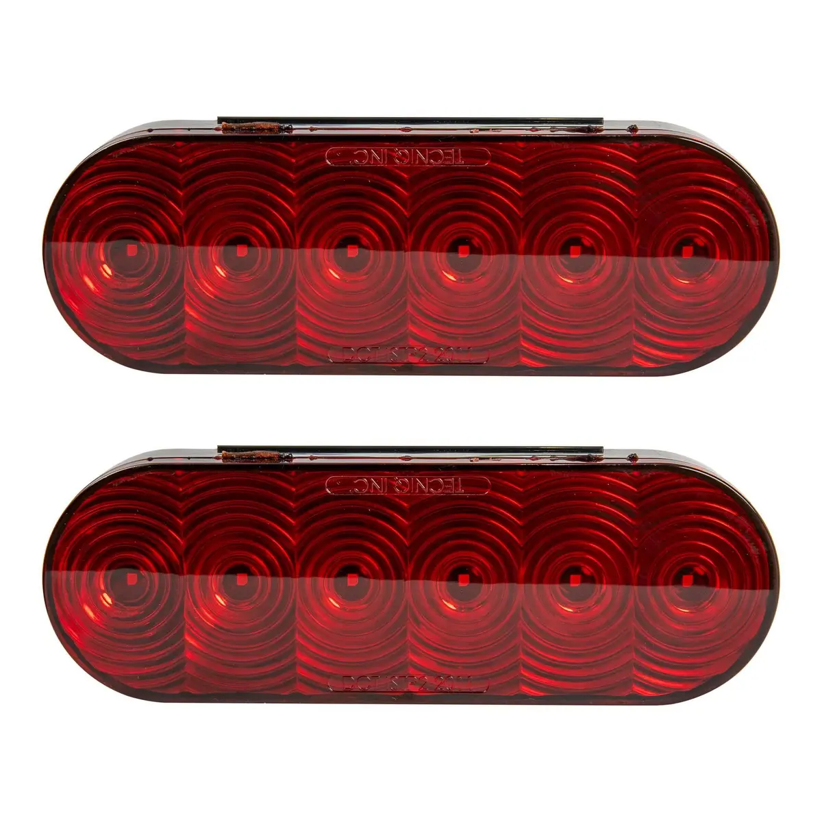 Red 6In Oval Led S/T/T Light 1