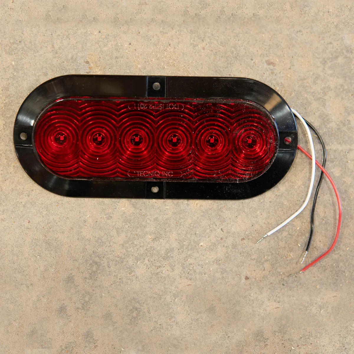 Surface Mount Red 6In Oval S/T/T Light 1