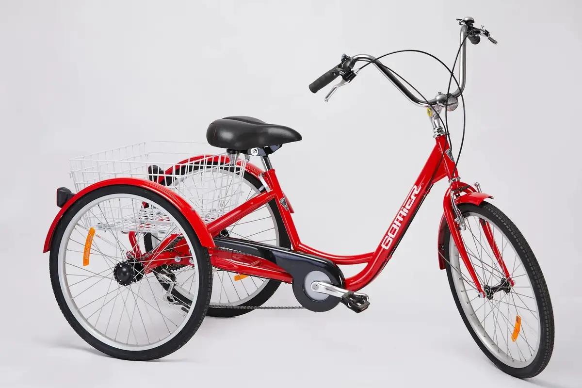 Gomier 2500 Series 24" Adult Tricycle 3-Speed Nexus Bright Red 1