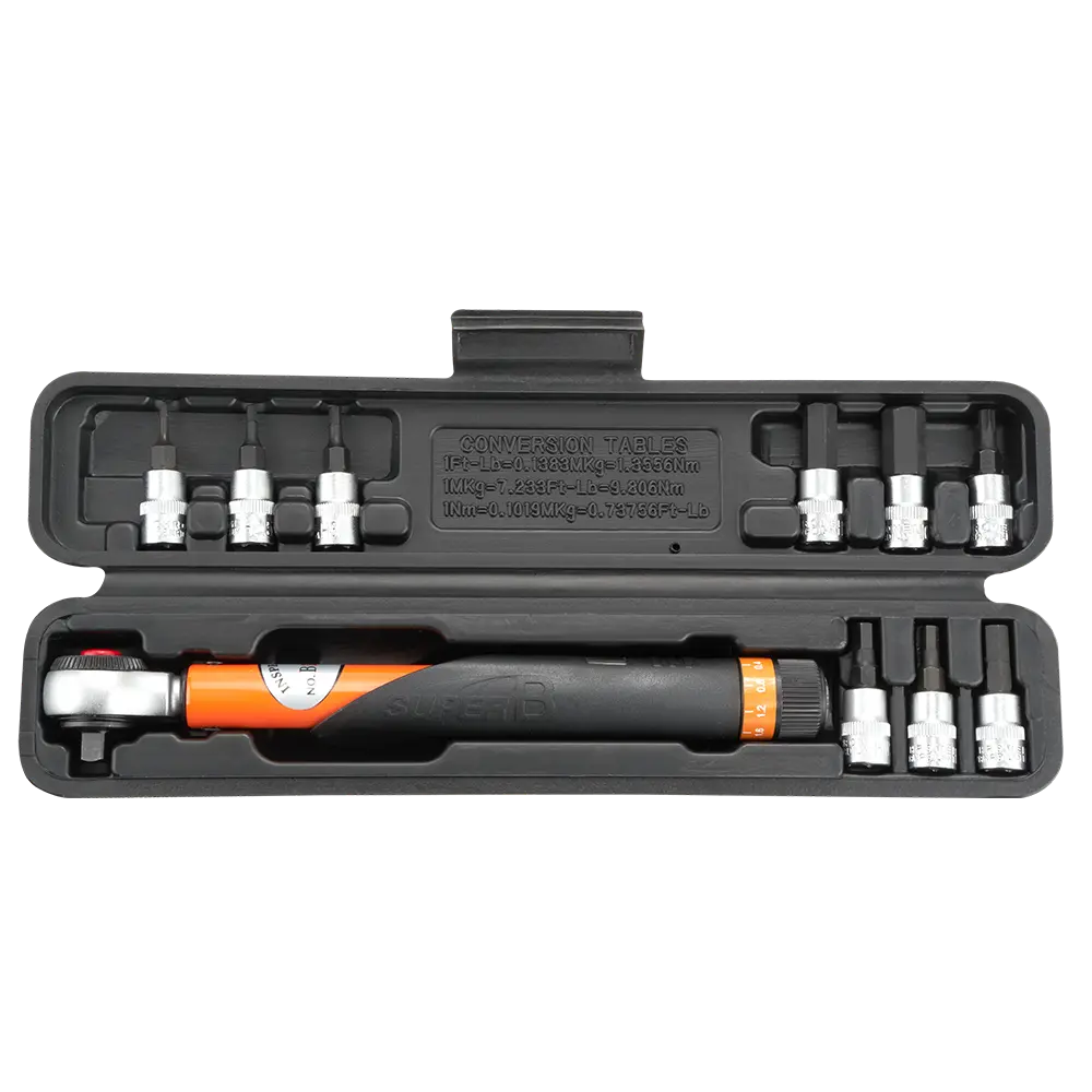 Tool Super B Torque Wrench Set 1/4" Drive 3-15 Nm 1