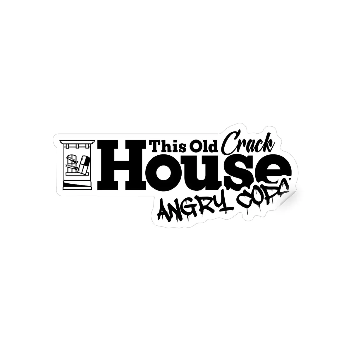 The Crack House Project Sticker 1