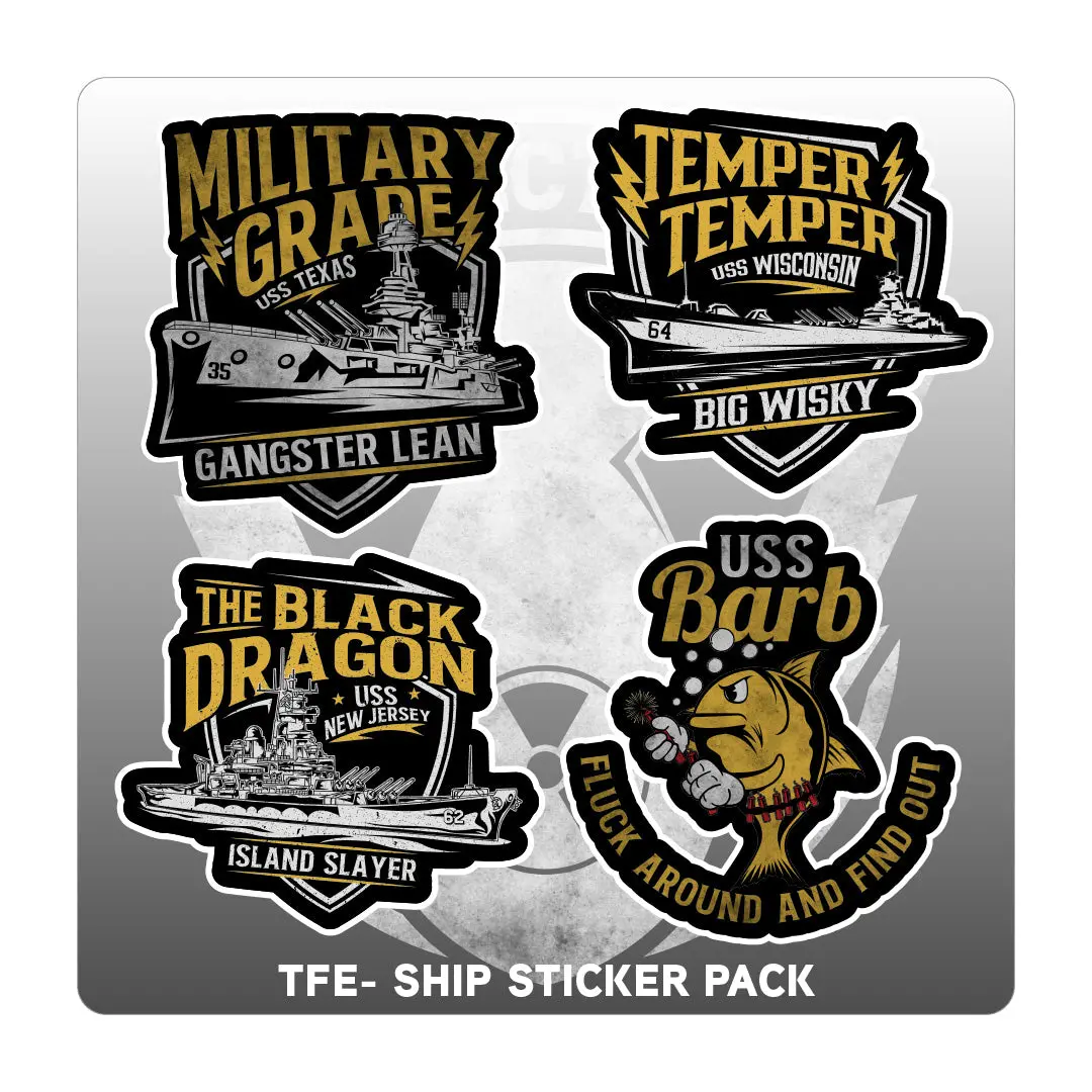 Tfe Ship Sticker Pack 1