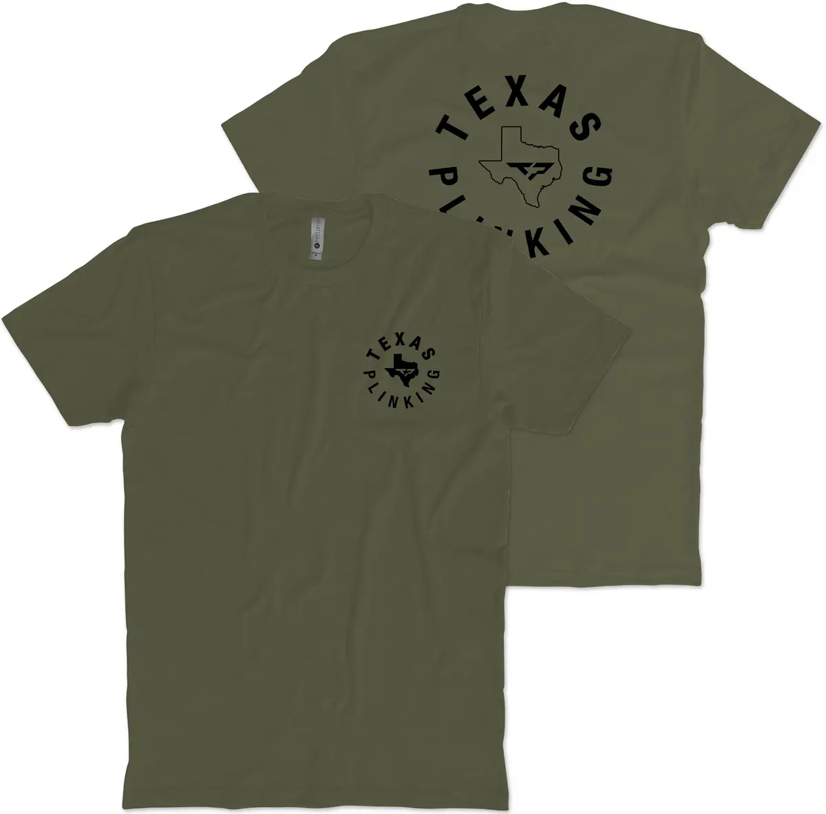 Texas Plinking Left Chest T-Shirt 1