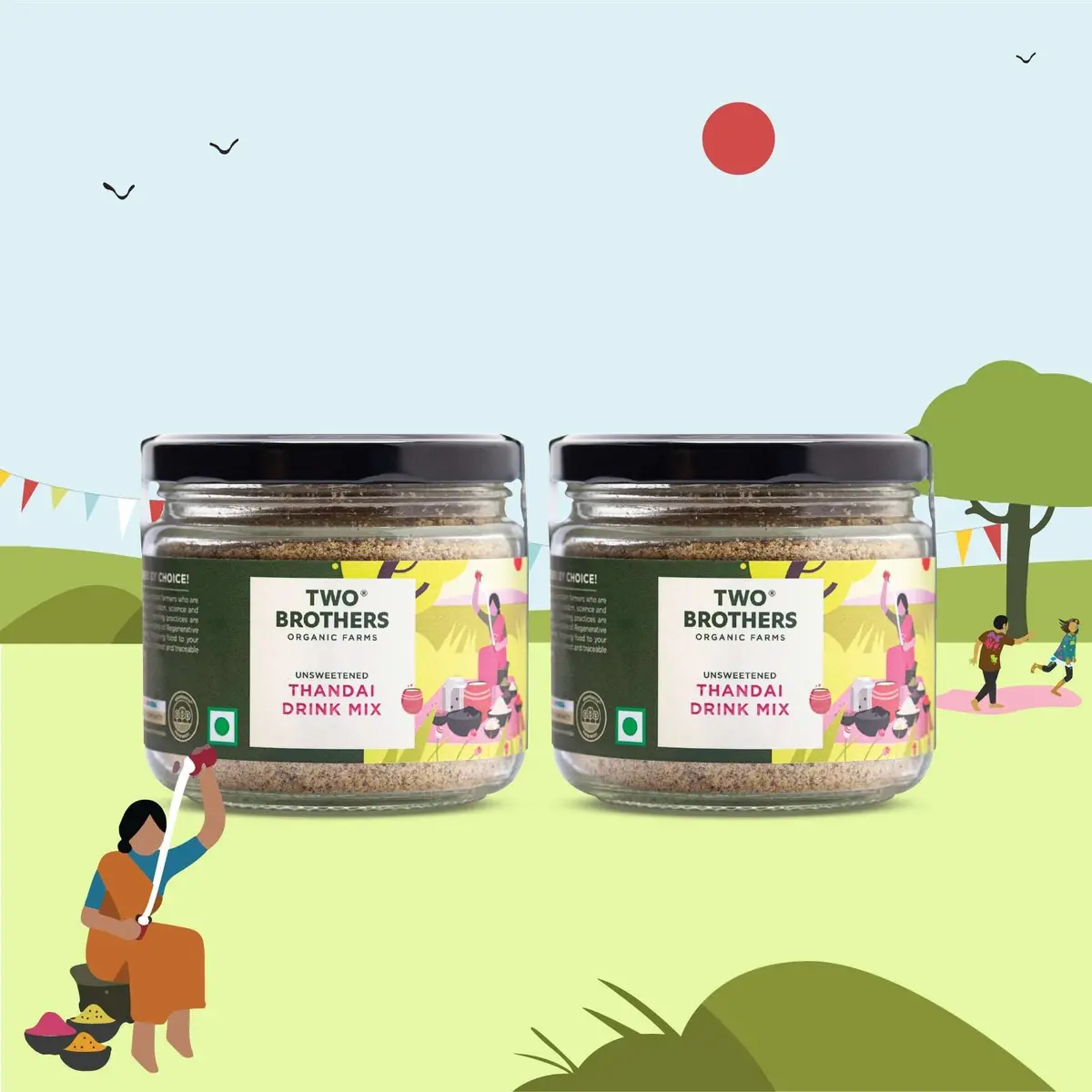 Thandai Drink Mix Combo, All Natural. 150G + 150G 1