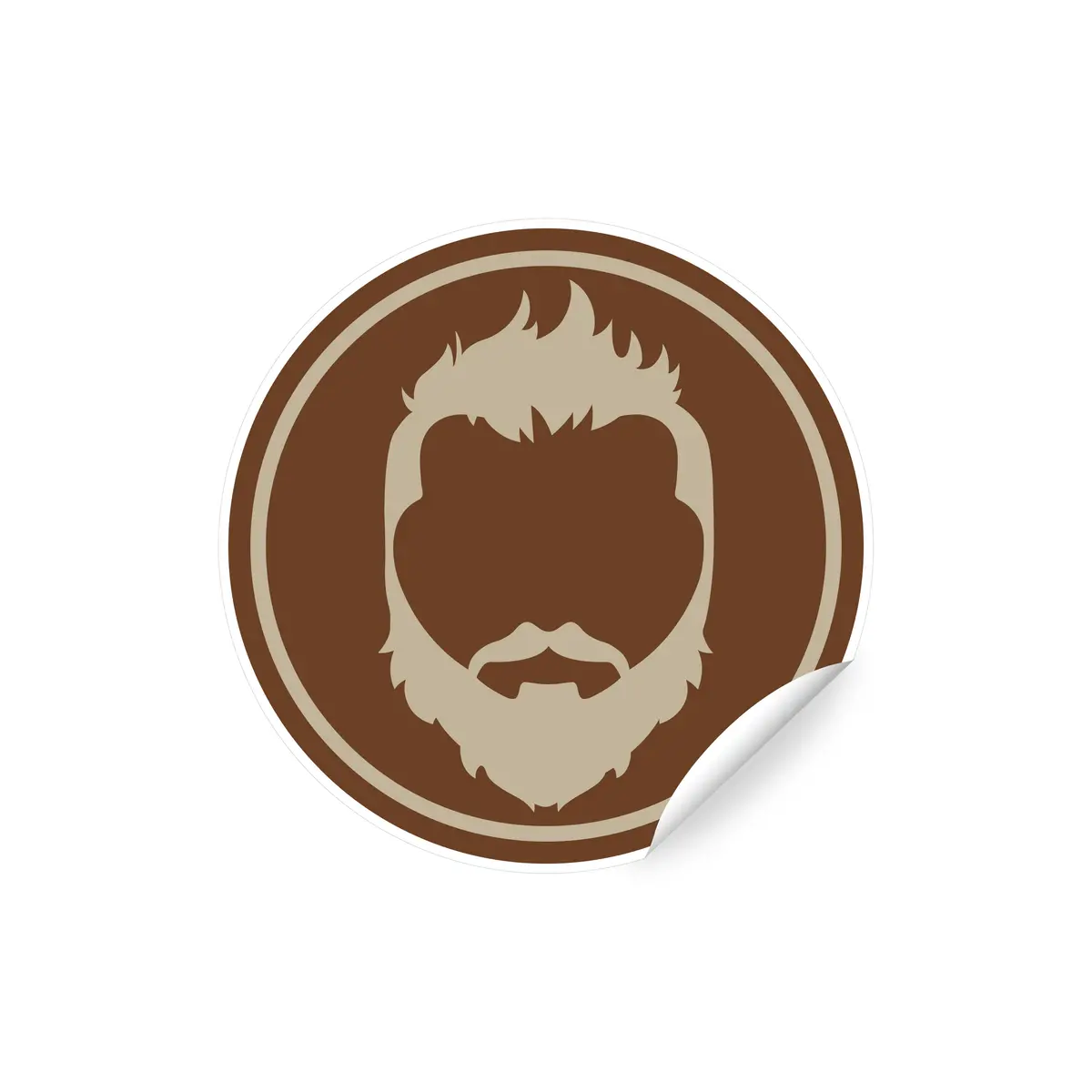 The Bearded Bard Logo Sticker 1