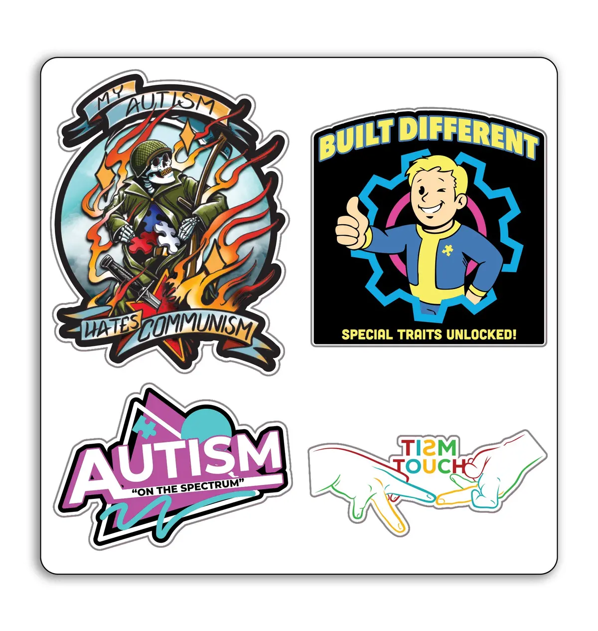 Tism Tastic Sticker Pack 1