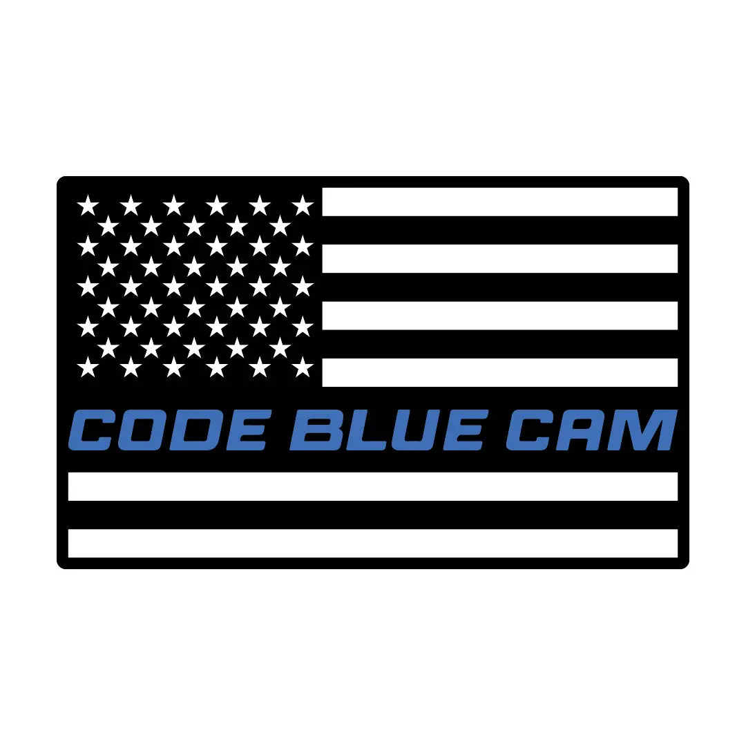 Code Blue Cam Flag Sticker 1