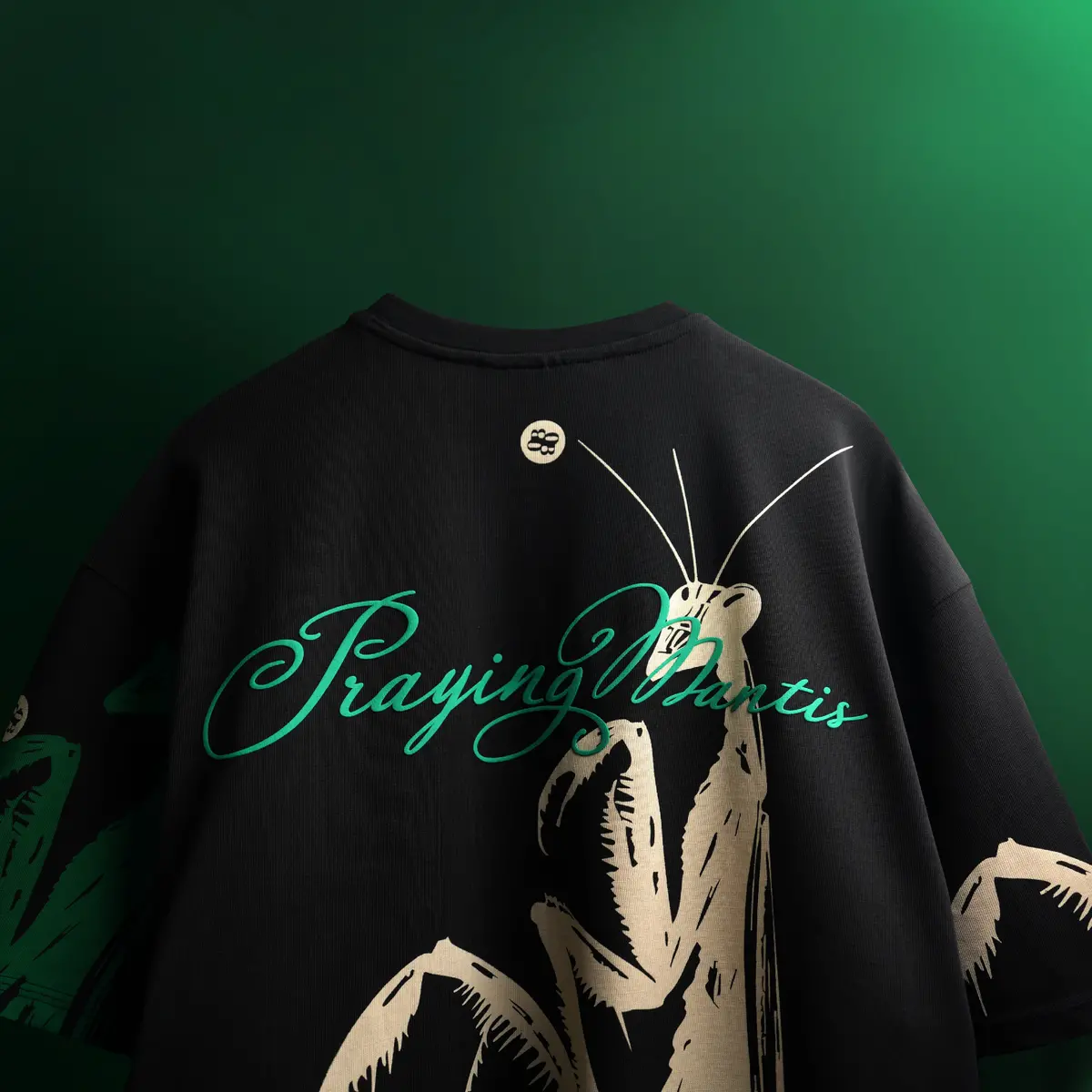 Black Praying Mantis T-Shirt 1