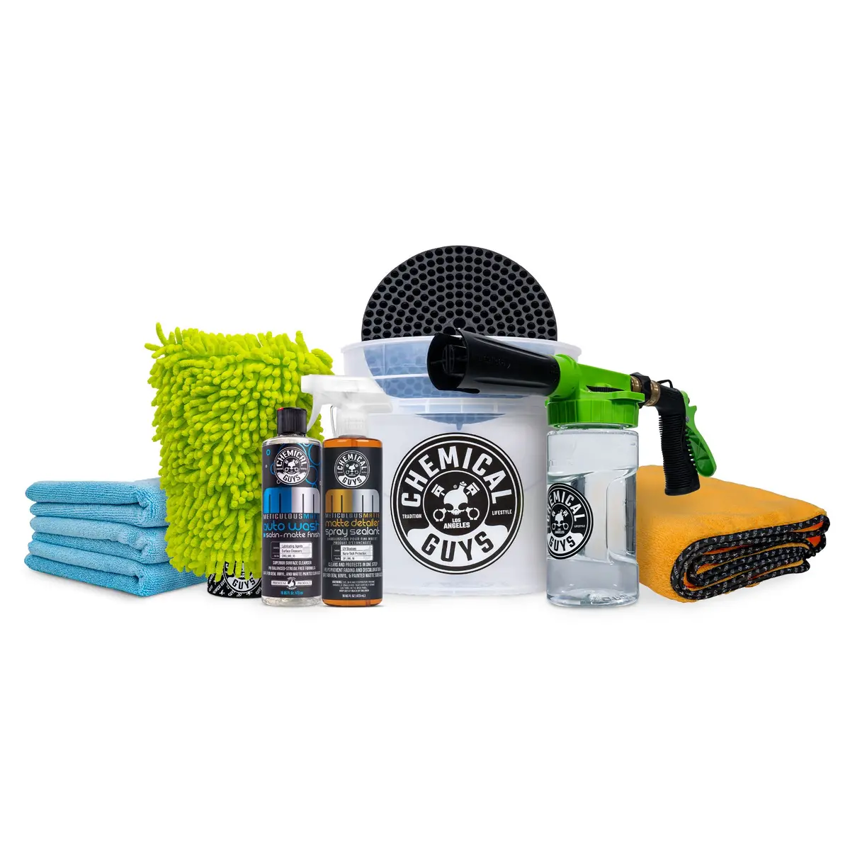 Matte Car Care Foam Blaster Kit W/Bucket 1