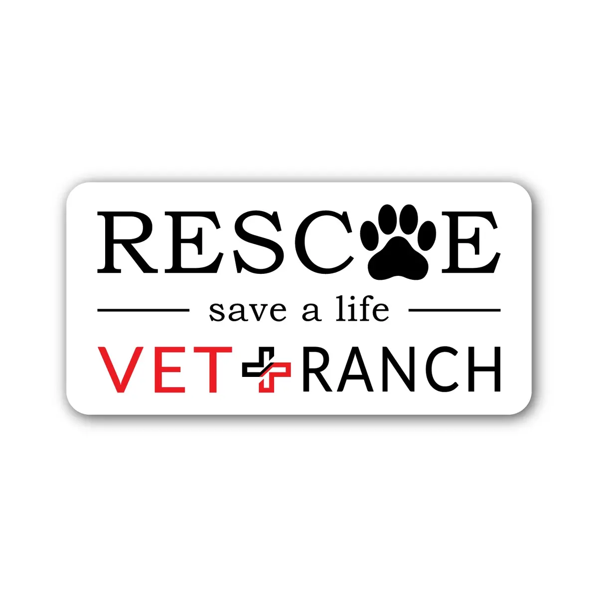 Vet Ranch Logo Sticker 1