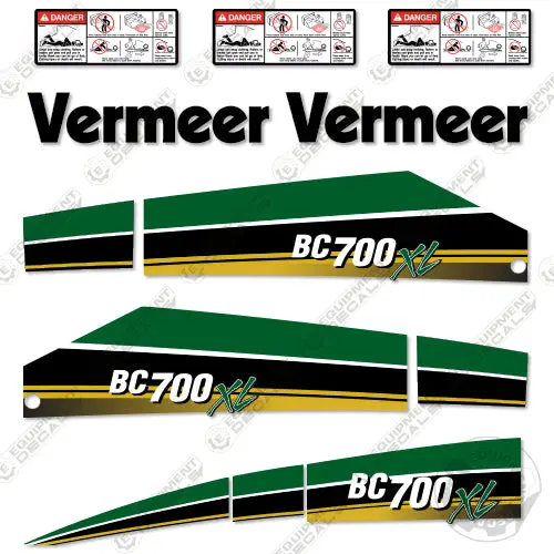 Fits Vermeer Bc700xl Decal Kit Wood Chipper 1
