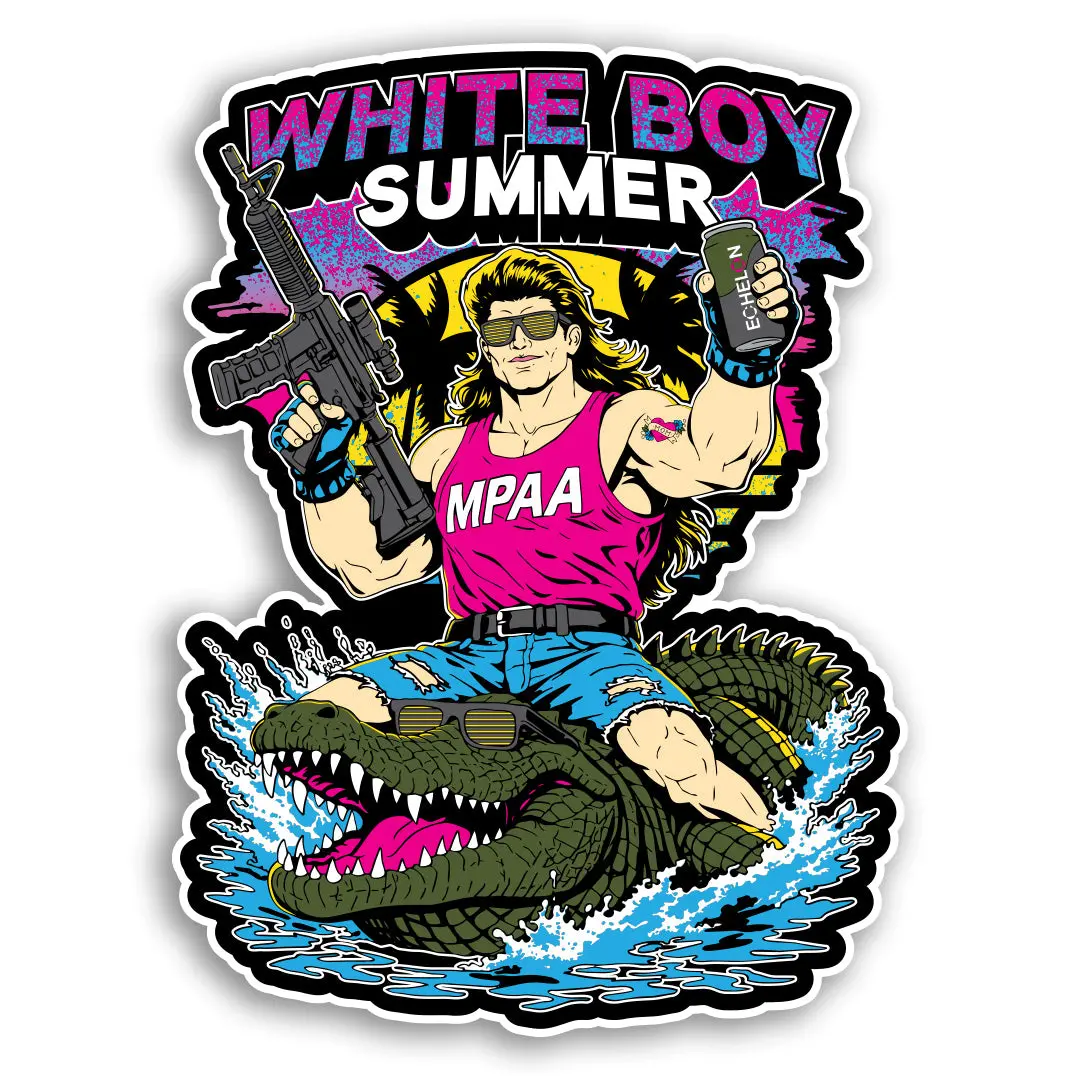 White Boy Summer Sticker 1
