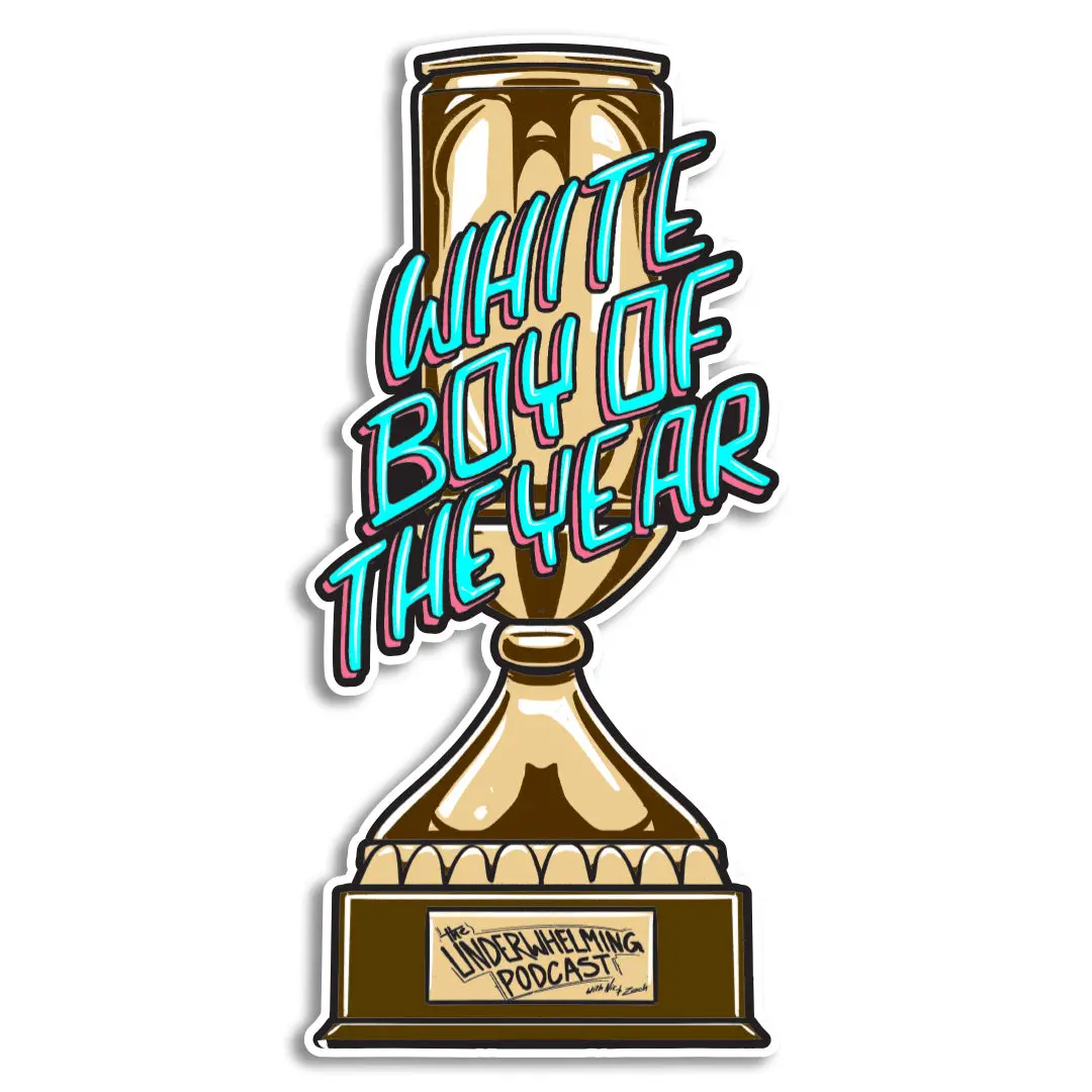 White Boy Of The Year Sticker 1