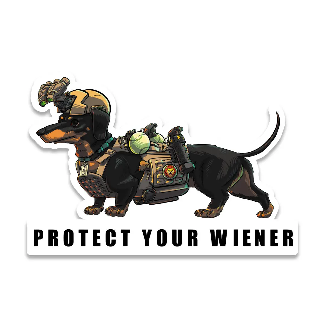 Protect Your Wiener Sticker 1