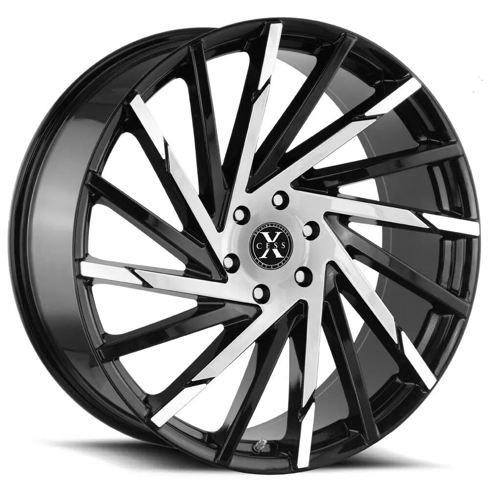 Xcess Wheels X02 Black Machine 1