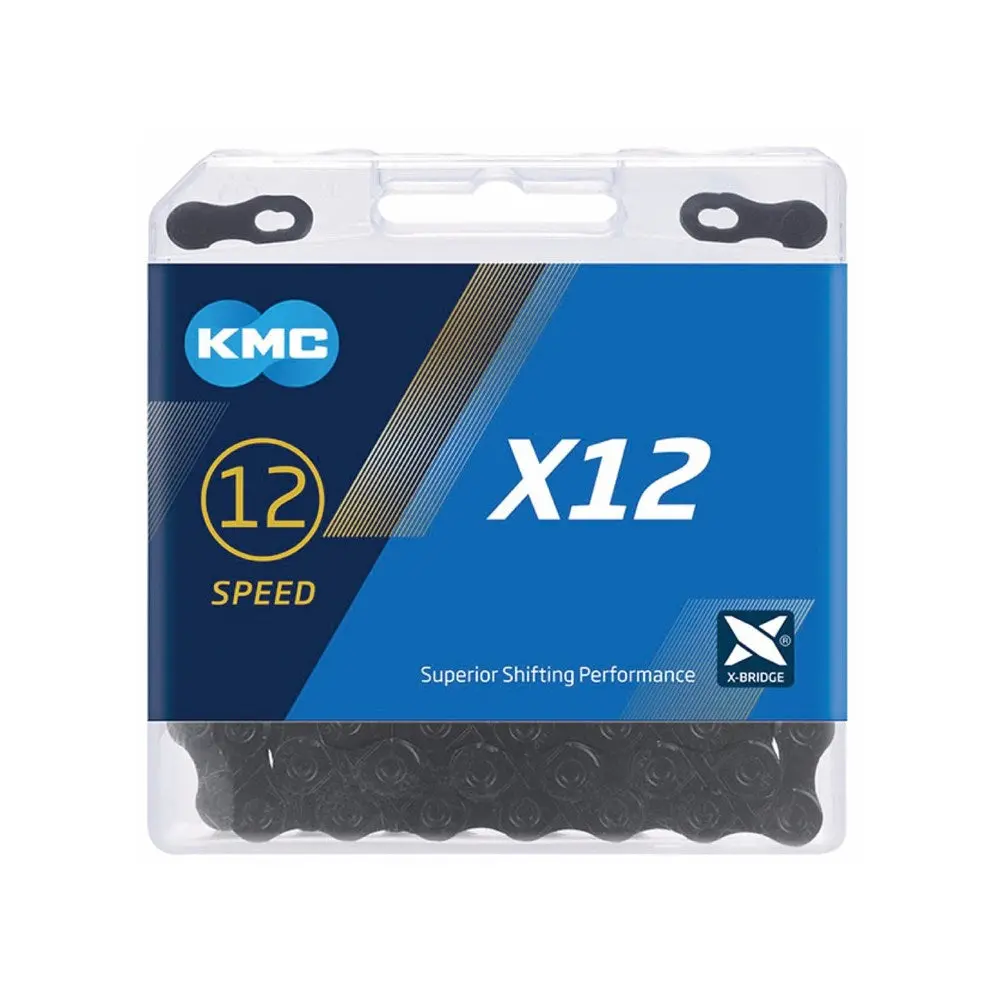 Chain 12 Speed Kmc X12 1/2" X 11/128" 126L Black 1