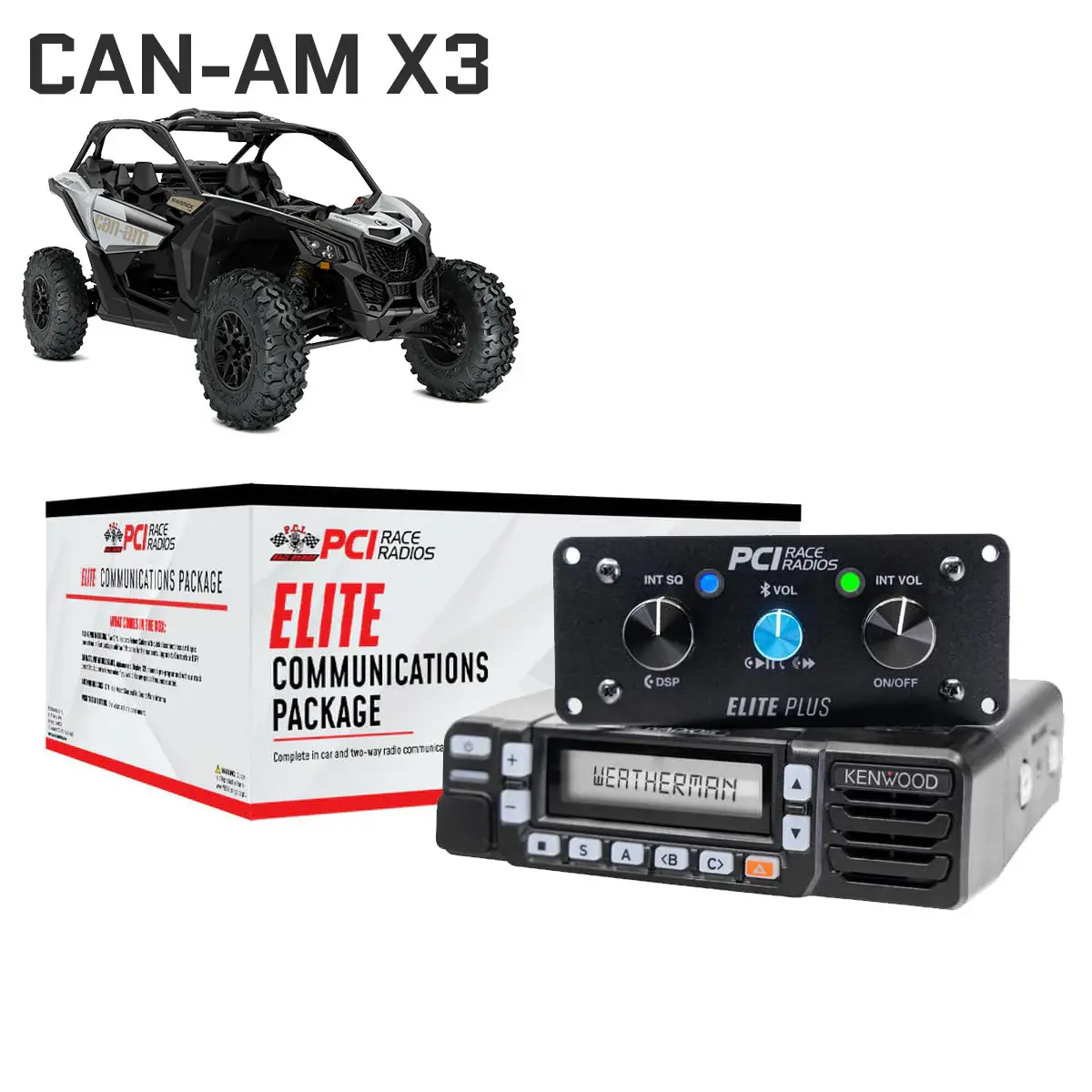 Can Am X3 Utv Elite Communications Package 1
