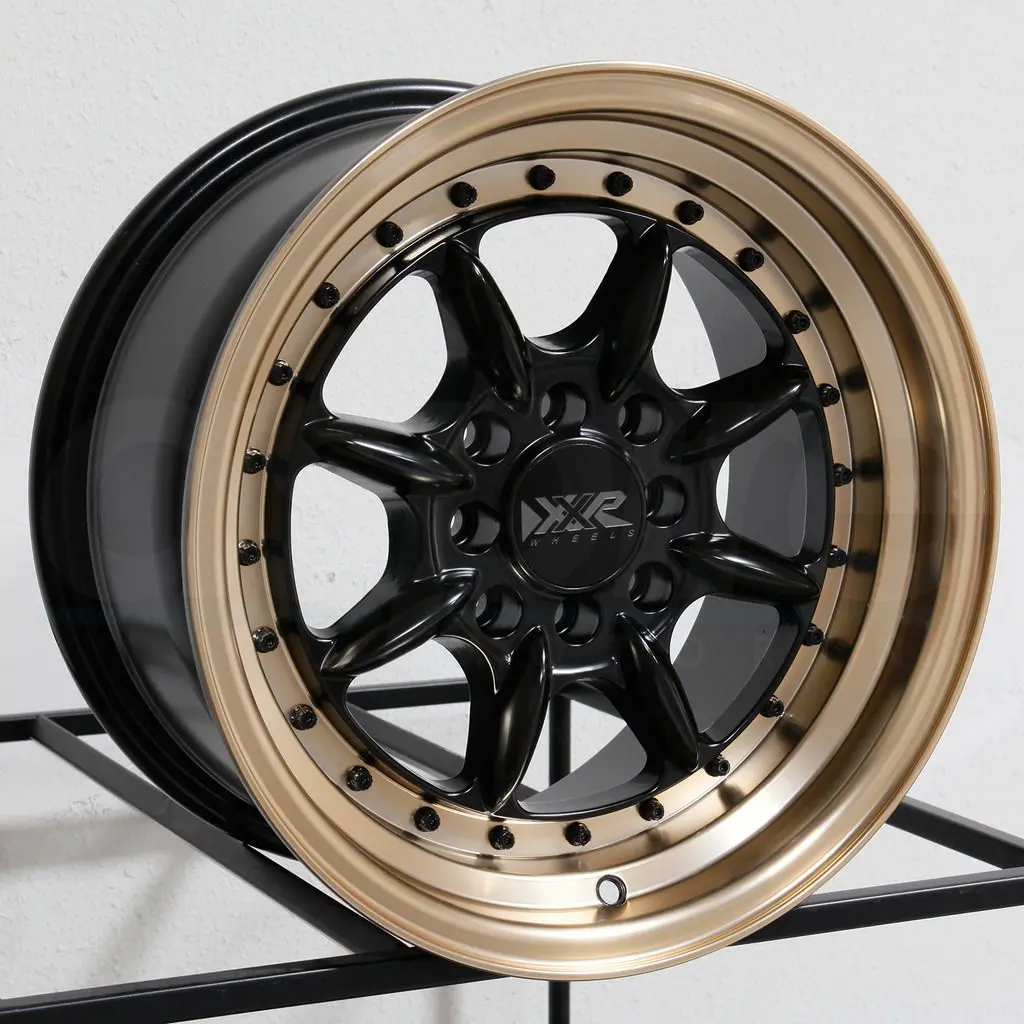Xxr Wheels 002.5 Flat Black Bronze Lip 1