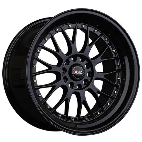 Xxr Wheels 521 Black Gold Rivets 1