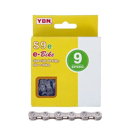 Chain 9 Speed Ybn S9e E-Bike 1/2 X 11/128 136L Silver 1