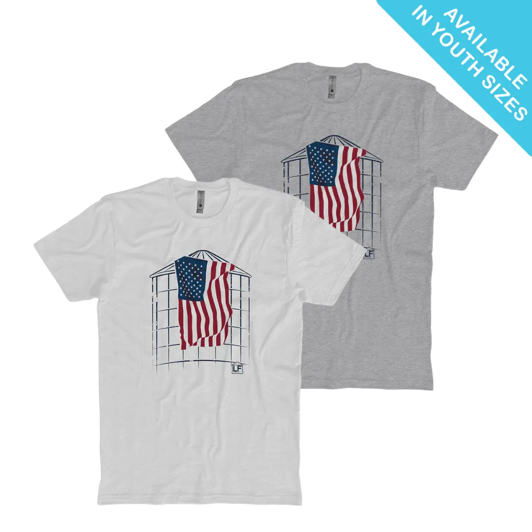 Larson Farms Flag T-Shirt 1