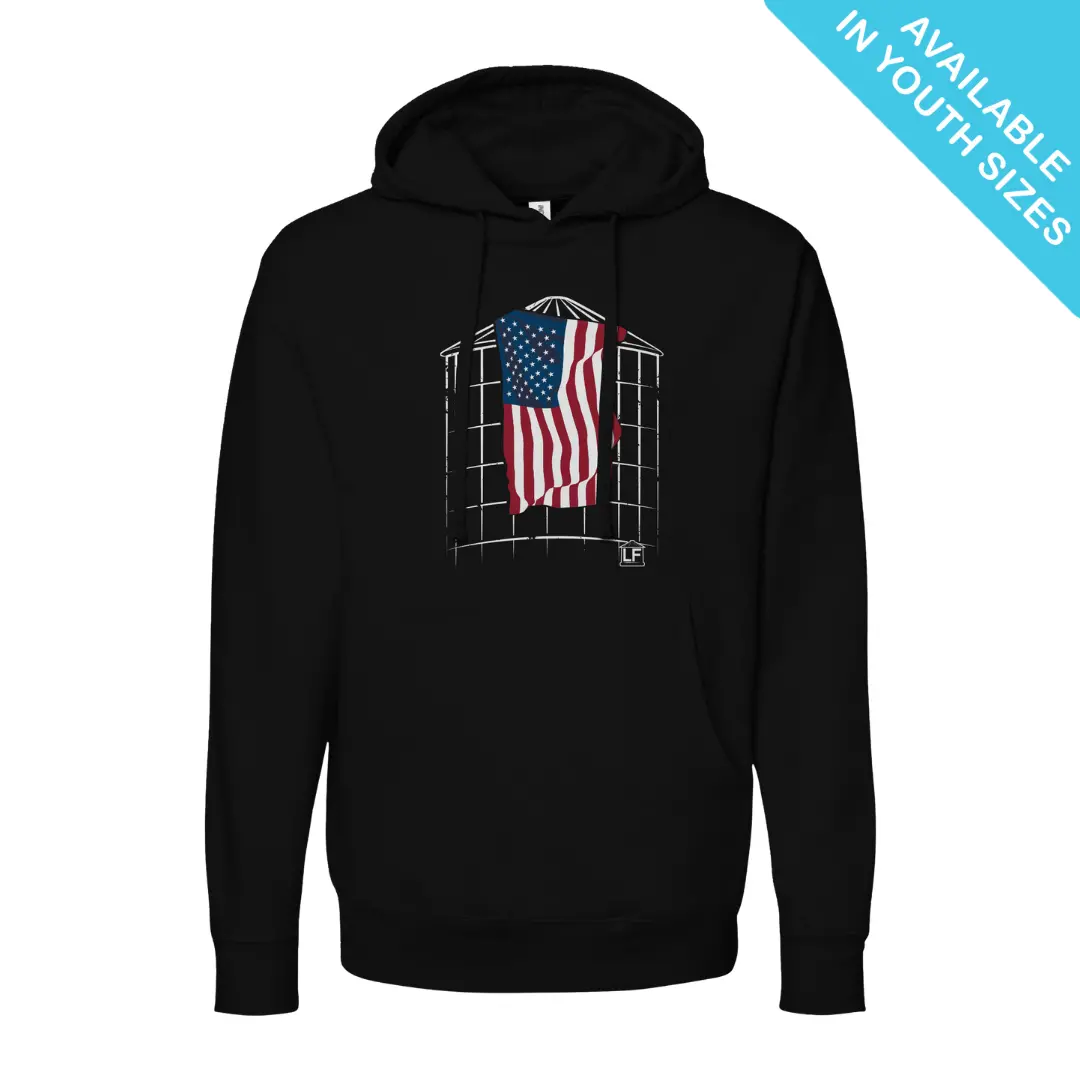 Larson Farms Flag Hoodie 1
