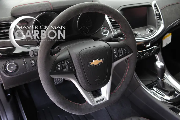 Zl1 Suede Steering Wheel With Red Stitching 1