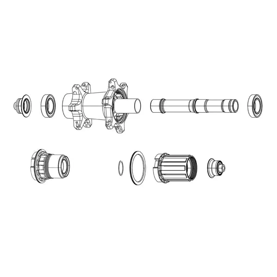 Zipp Freehub Body Kit 176/177 Hub Ss 11 Speed 1