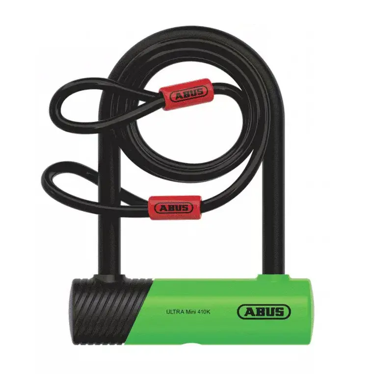 Abus Ultra Mini 410K/140 U Lock + Cobra 10/20 Cable 1