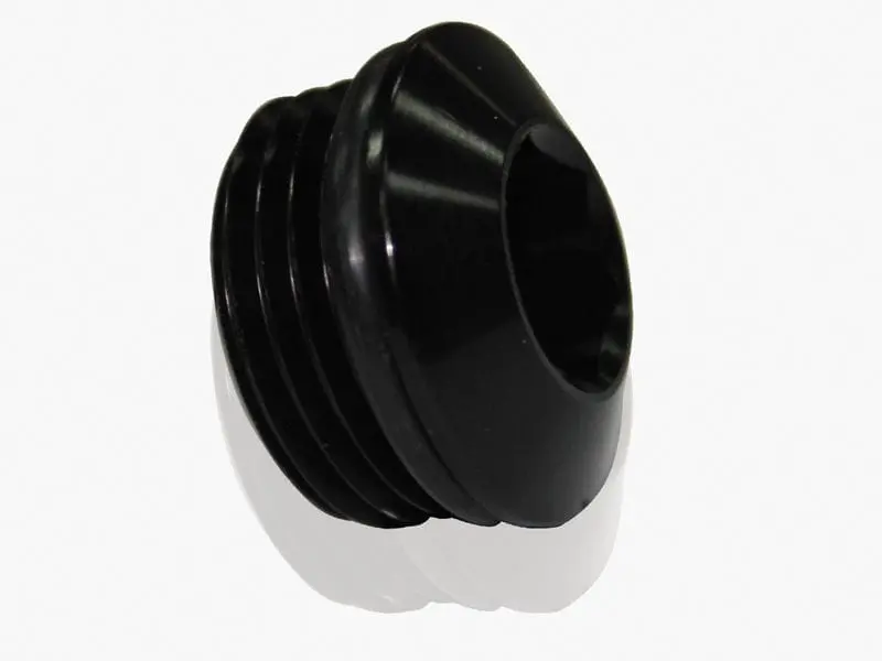Af813-06Blk Slimline Orb Port Plug – -6An Black Anodized 1