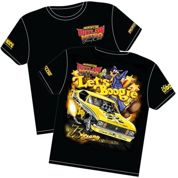 Let’S Boogie Rtlb-Youth-L Mustang Outlaw Nitro Funny Car Graphic T-Shirt 1