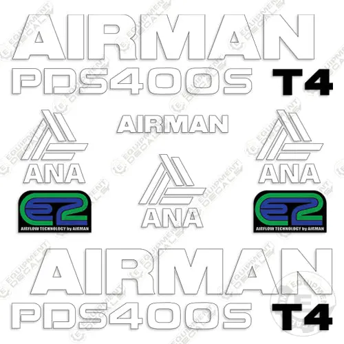 Fits Airman Pds400s T4 Decal Kit Air Compressor 1