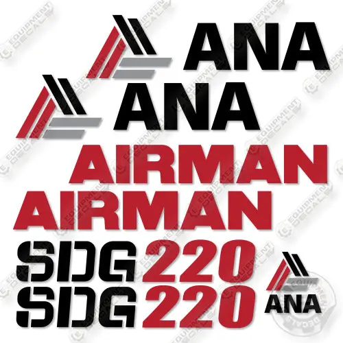 Fits Airman Sdg220 Decal Kit Generator 1