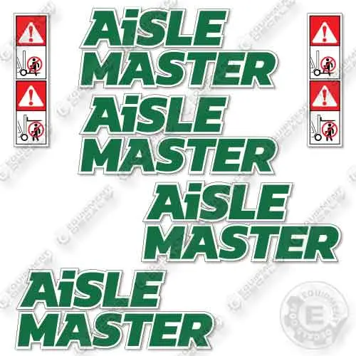 Fits Aisle Master 44Se Forklift Decal Kit 1