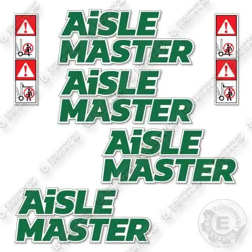 Fits Aisle Master 66Ne Forklift Decal Kit 1