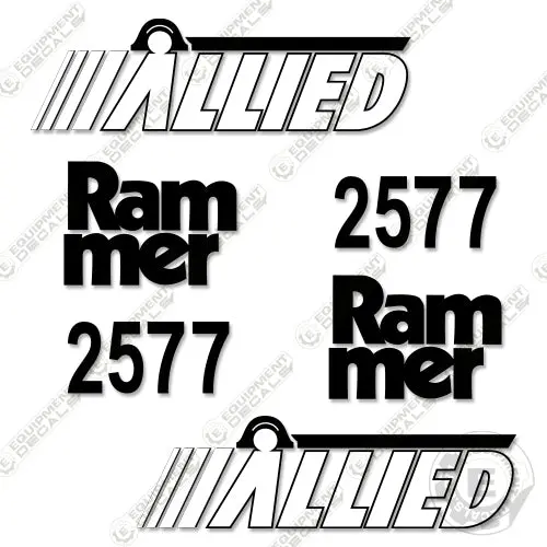 Fits Allied Rammer 2577 Decal Kit Hydraulic Hammer 1