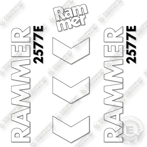 Fits Allied Rammer 2577E Decal Kit Hammer 1
