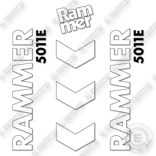 Fits Allied Rammer 5011E Decal Kit Hammer 1