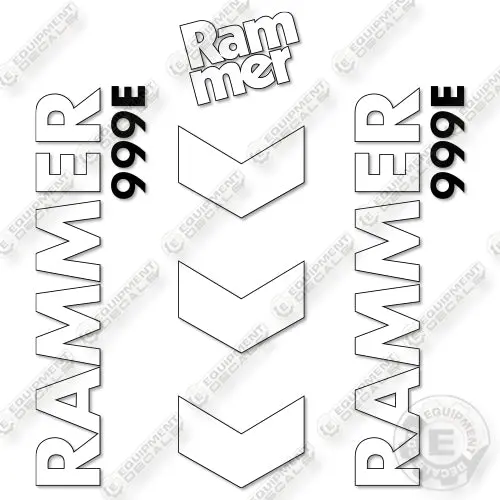 Fits Allied Rammer 999E Decal Kit Hammer 1