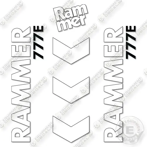 Fits Allied Rammer 777E Decal Kit Hammer 1
