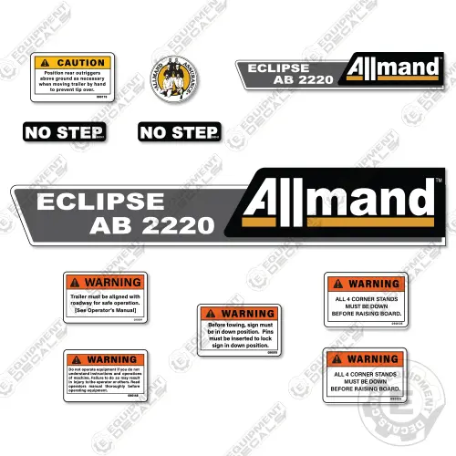 Fits Allmand Ab2220 Decal Kit Arrow Board 1