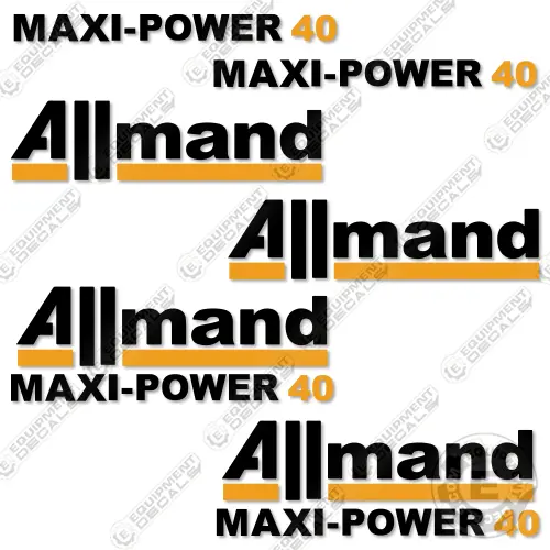 Fits Allmand Maxi-Power 40 Decal Kit Mobile Generator 1