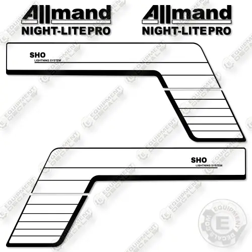 Fits Allmand Night Lite Pro Sho Decal Kit Tower 1