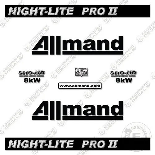 Fits Allmand Night Light Pro 2 Decal Kit Light Tower 1