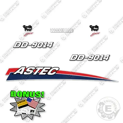 Fits Astec Dd 9014 Decal Kit Directional Drill 1