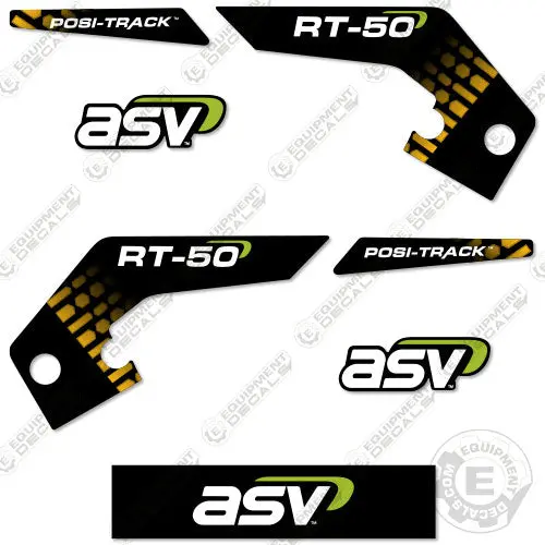 Fits Asv Rt-50 Decal Kit Skid Steer 2018 1